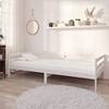vidaXL Lit de jour sans matelas blanc bois de pin massif 90x200 cm