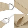 vidaXL Voile de parasol tissu oxford triangulaire 3x3x4,24 m beige