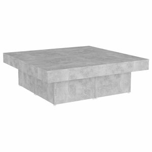 vidaXL Table basse gris b&eacute;ton 90x90x28 cm bois d'ing&eacute;nierie