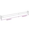 vidaXL Rails de garde-robe télescopiques 2 pcs Argenté 58-100 cm