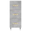 vidaXL Buffet haut Gris b&eacute;ton 34,5x34x180 cm Bois d'ing&eacute;nierie