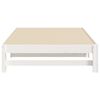 vidaXL Lit coulissant sans matelas blanc 2x(90x200) cm