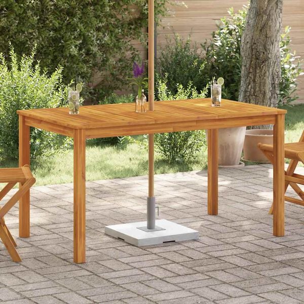 vidaXL Table de jardin 140x80x74 cm Bois d'acacia massif