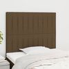 vidaXL T&ecirc;te de lit marron fonc&eacute; 100x5x118/128 cm Tissu