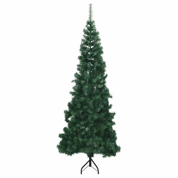 vidaXL Sapin de No&euml;l artificiel d'angle Vert 210 cm PVC