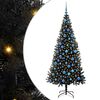 vidaXL Sapin de No&euml;l Noir 180 cm PVC