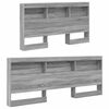 vidaXL T&ecirc;te de lit de rangement Gris Sonoma 160 cm Bois d'ing&eacute;nierie