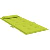 vidaXL Coussins de chaise &agrave; dossier haut lot de 2 vert vif