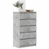 vidaXL Commode Gris béton 60x36x103 cm Bois d'ingénierie