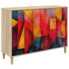vidaXL Buffet HEESCH Sonoma 102 x 33 x 75 cm Bois d'ing&eacute;nierie