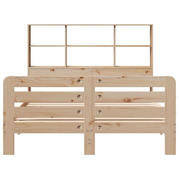 vidaXL Cadre de lit sans matelas 120x200 cm bois de pin massif
