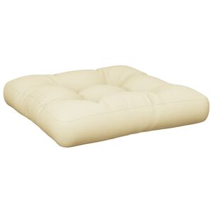 vidaXL Coussin de palette sable 58x58x10 cm tissu