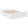 vidaXL Cadre de lit avec tiroirs sans matelas blanc 120x190 cm