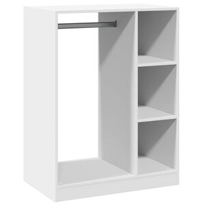 vidaXL Garde-robe blanc 77x48x102 cm bois d'ing&eacute;nierie