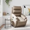 vidaXL Fauteuil inclinable de massage &eacute;lectrique cappuccino similicuir