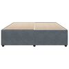 vidaXL Cadre de lit sans matelas gris fonc&eacute; 180x200 cm velours