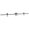 vidaXL Kit de quincaillerie de porte coulissante 366 cm acier noir