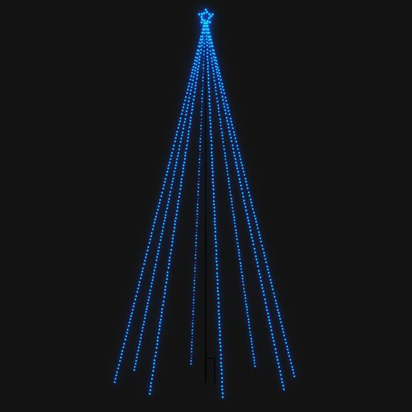 vidaXL Sapin de Noël à LED Intérieur/Extérieur 576 LED bleu 3,6 m