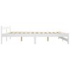 vidaXL Cadre de lit sans matelas blanc bois de pin massif 160x200 cm