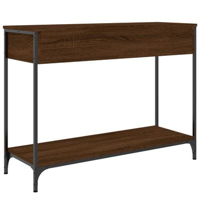 vidaXL Table console chêne marron 100x34,5x75 cm bois d'ingénierie