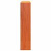 vidaXL T&ecirc;te de lit avec rangement cire marron 140cm bois massif de pin