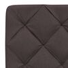 vidaXL Coussin de t&ecirc;te de lit marron fonc&eacute; 90 cm tissu