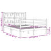 vidaXL Cadre de lit sans matelas 120x200 cm bois massif