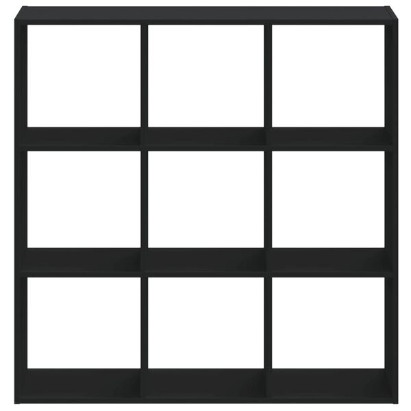 vidaXL Bibliothèque noir 102x32x102 cm bois d'ingénierie