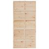 vidaXL Porte de grange 100x208 cm bois massif de pin