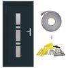vidaXL Porte Frontale 88 x 200 cm PVC Anthracite