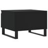 vidaXL Tables basses 2 pcs noir 50x46x35 cm bois d'ing&eacute;nierie