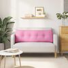 vidaXL Coussin de Dos Rose 140 x 24 x 50 cm tissu