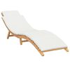 vidaXL Transat de jardin Marron 198 x 55 x 58,5 cm Bois de teck massif