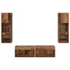 vidaXL Unit&eacute; murale de TV 6 pcs Bois Ancien Bois d'ing&eacute;nierie