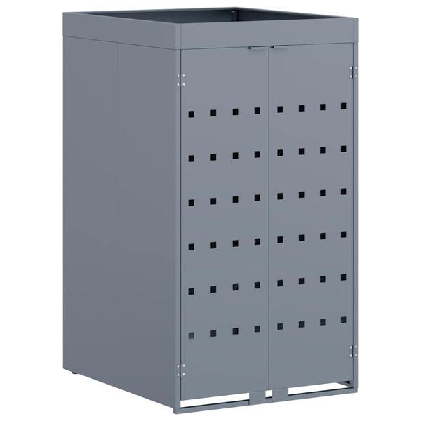 vidaXL Rangement pour bac à roulettes avec toit de jardinière pour bac unique de 240L