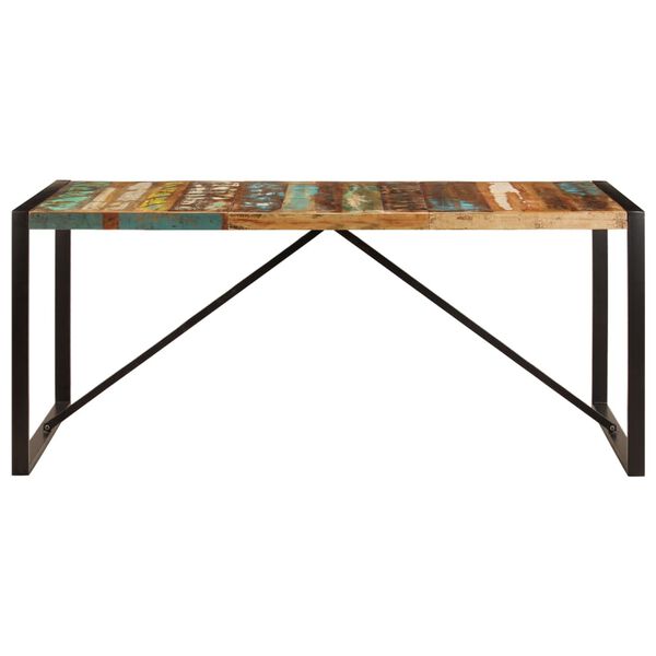vidaXL Table de salle &agrave; manger 180x90x75 cm Bois de r&eacute;cup&eacute;ration