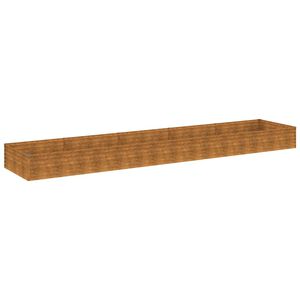 vidaXL Lit sur&eacute;lev&eacute; de jardin 482x100x36 cm acier corten