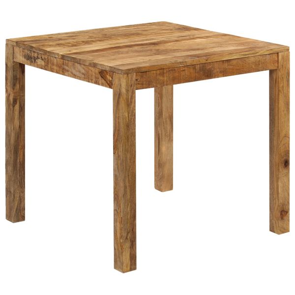 vidaXL Table &agrave; manger Bois de manguier massif 82x80x76 cm