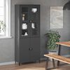 vidaXL Dessus pour buffet VIKEN gris anthracite bois d'ingénierie