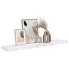 vidaXL &Eacute;tag&egrave;re Murale Marbre blanc 120 x 23,5 x 4 cm Bois d'ing&eacute;nierie