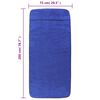 vidaXL Serviettes de plage 2 pcs bleu royal 75x200 cm tissu 400 GSM