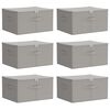 vidaXL Bo&icirc;te de rangement 6 pc Tissu intiss&eacute; 50 x 30 x 25 cm 37,5 L