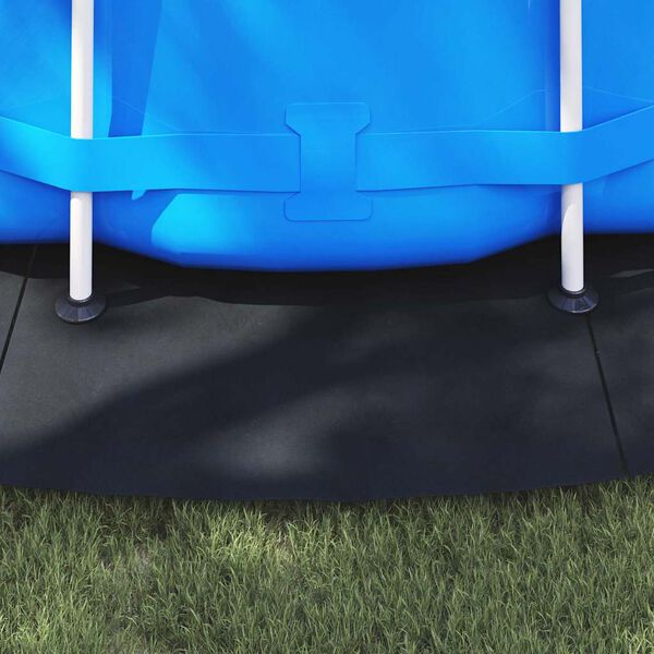 vidaXL Tapis de piscine Noir &Oslash; 550 cm Tissu non tiss&eacute;