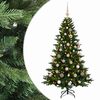 vidaXL Sapin de No&euml;l artificiel avec boules 120 cm 150 LED Blanc chaud