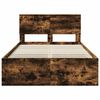 vidaXL Cadre de lit Ch&ecirc;ne fum&eacute; 120 x 200 cm Bois d'ing&eacute;nierie