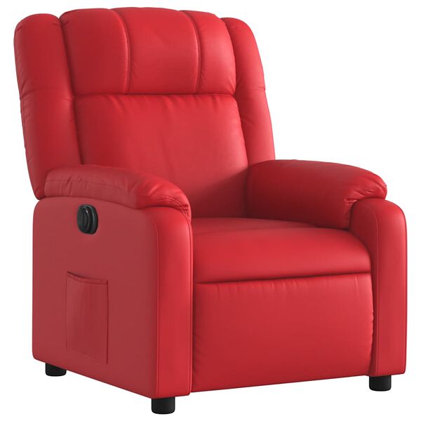 vidaXL Fauteuil inclinable &eacute;lectrique Rouge Similicuir