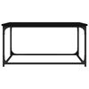 vidaXL Table basse Noir 80x50x40 cm Bois d'ing&eacute;nierie et fer