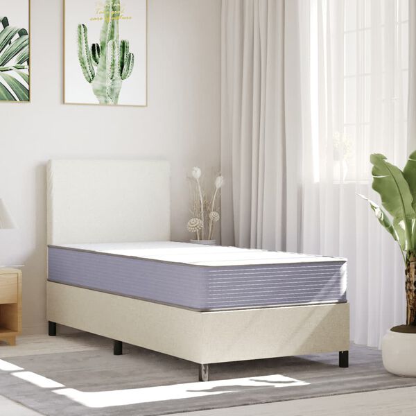 vidaXL Matelas en mousse moyennement doux 90x200 cm