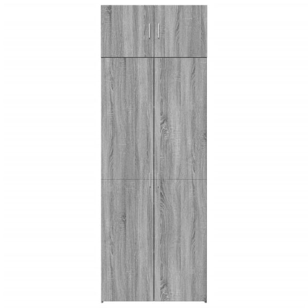 vidaXL Armoire de rangement sonoma gris 80x42,5x225 cm