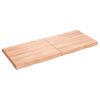 vidaXL Dessus de table bois massif trait&eacute; bordure assortie